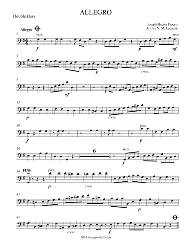 Allegro (arr. Nick Lacanski)