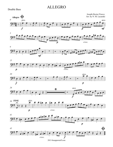 Allegro (arr. Nick Lacanski)