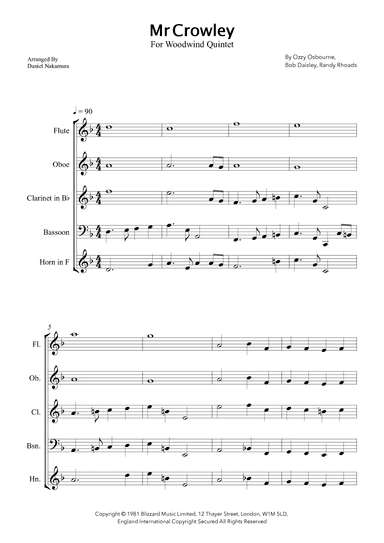 Mr. Crowley (arr. Daniel Nakamura)