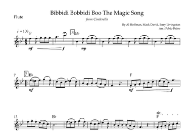 Bibbidi-bobbidi-boo (the Magic Song) (arr. Fabio Britto)