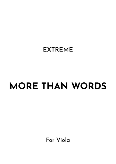 More Than Words (arr. Jireh J.)