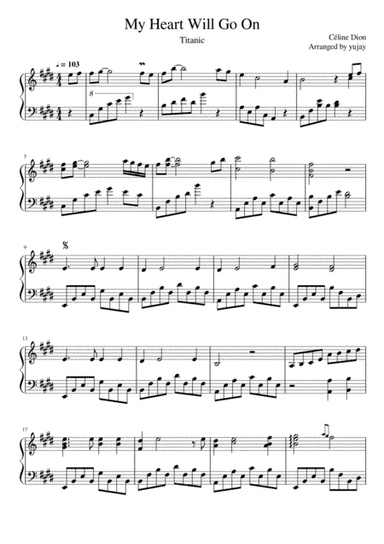 My Heart Will Go On (love Theme From 'titanic') (arr. yujay)