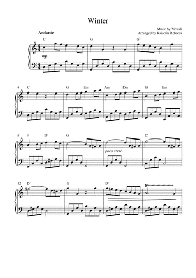 Winter (arr. Kaiserin Rebecca)