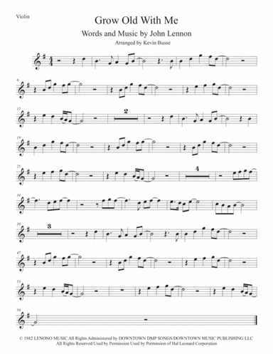 Grow Old With Me (arr. Kevin Busse)