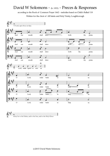 Preces and Responses