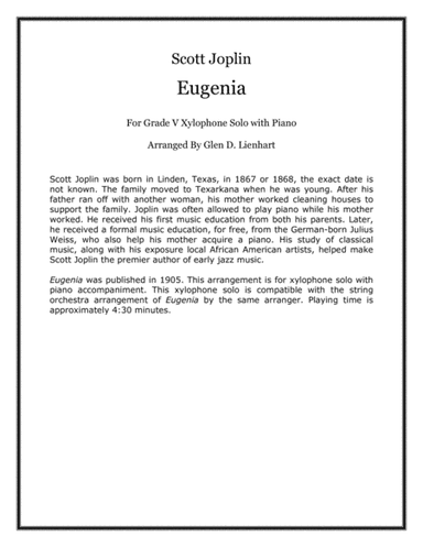 Eugenia (Xylophone) (arr. Glen D. Lienhart)