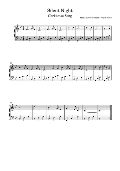 Silent Night Piano (arr. Dias)