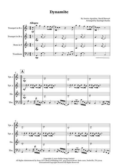Dynamite (arr. Kayleigh Huelin)