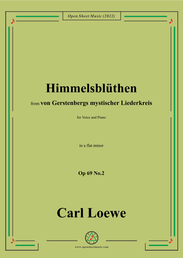 Loewe-Himmelsblüthen,Op 69 No.2,in a flat minor (arr. OSM Press)