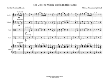 He's Got The Whole World In His Hands (arr. Dominic Meccia)