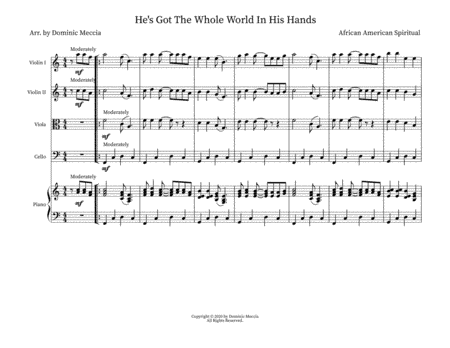 He's Got The Whole World In His Hands (arr. Dominic Meccia)