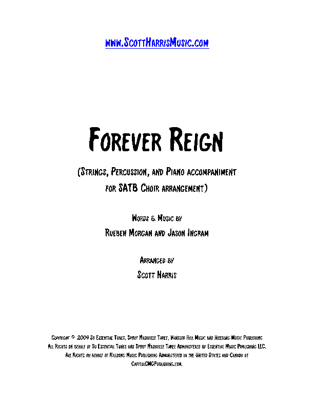 Forever Reign (arr. Scott Harris)