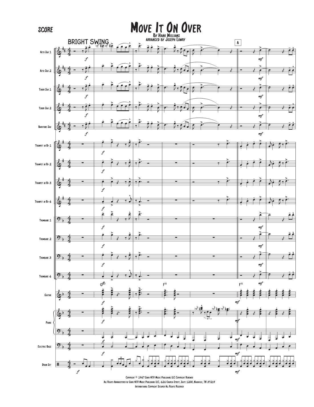 Move It On Over (arr. Joseph Lowry)