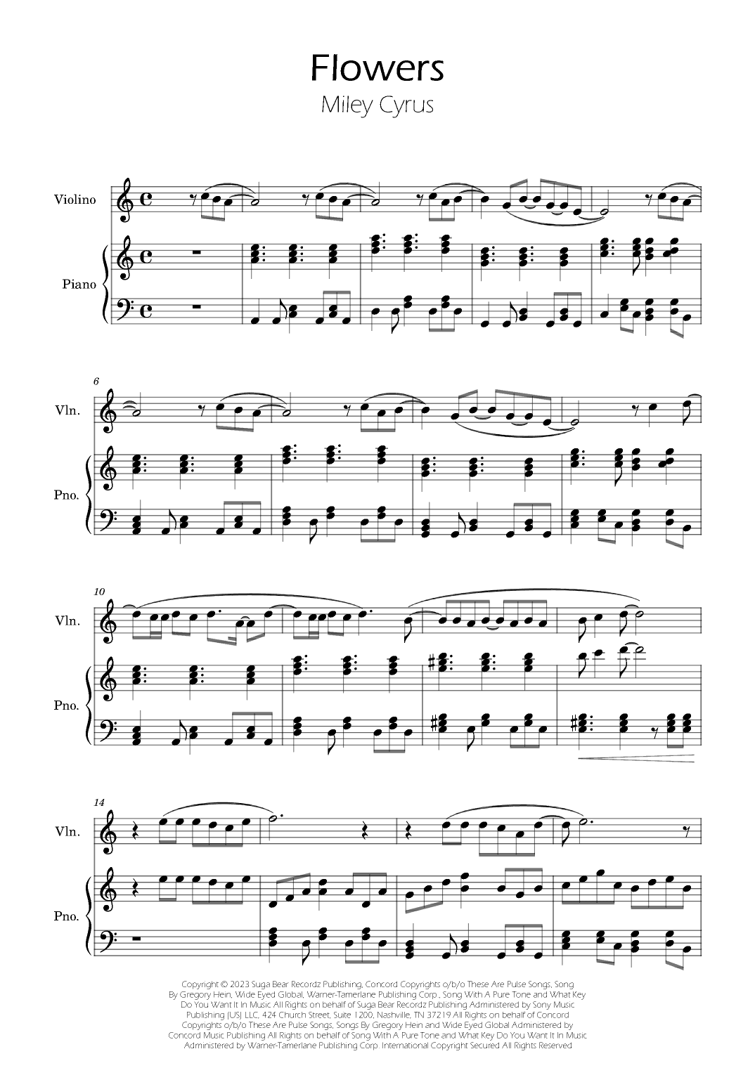 Flowers (arr. Ygor Nunes)