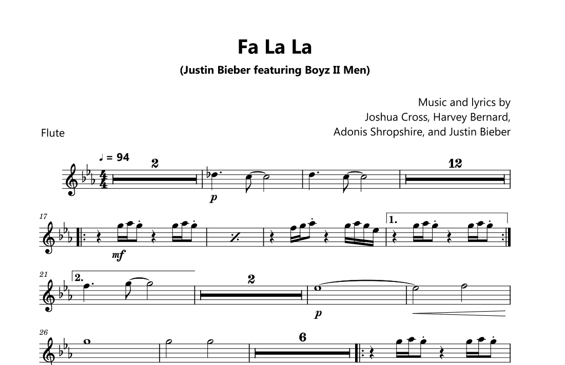 Fa La La (arr. David Lartey)