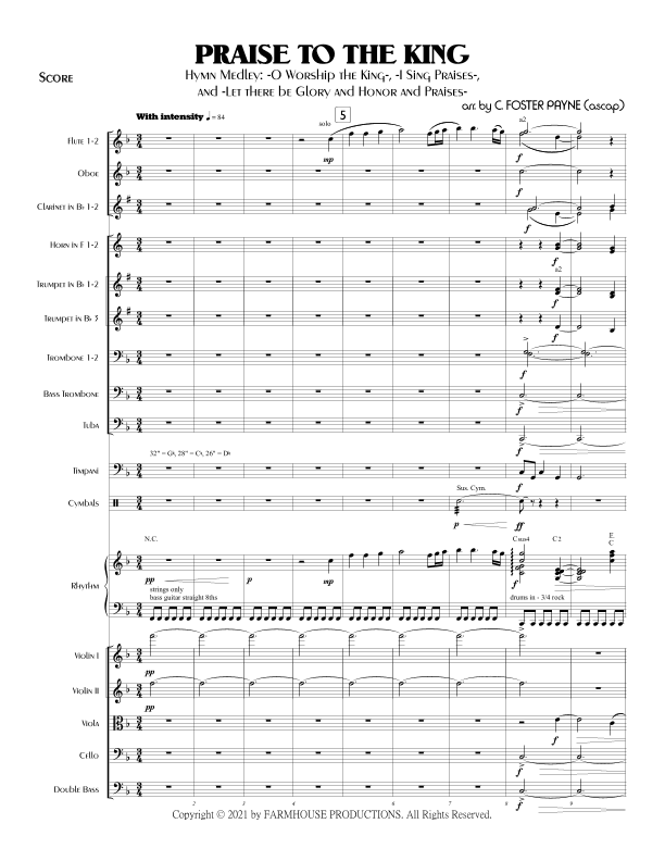 Praise to the King (arr. C. Foster Payne)