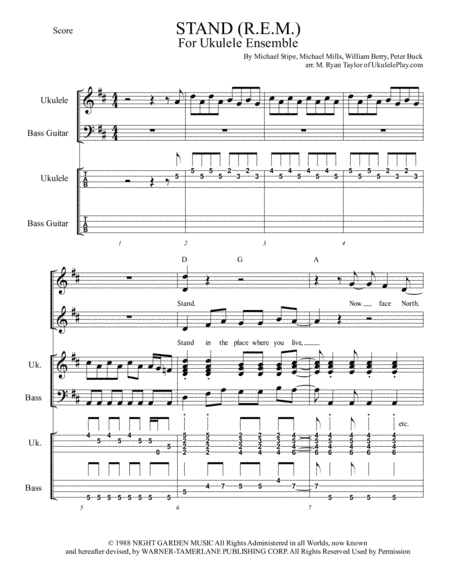 Stand (arr. M. Ryan Taylor)