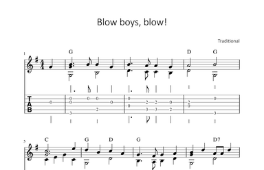 Blow boys, blow! (arr. Bettina Schipp)