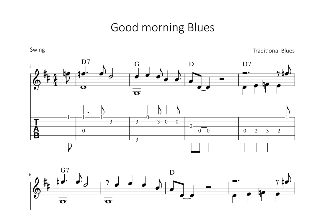 Good morning Blues (arr. Bettina Schipp)