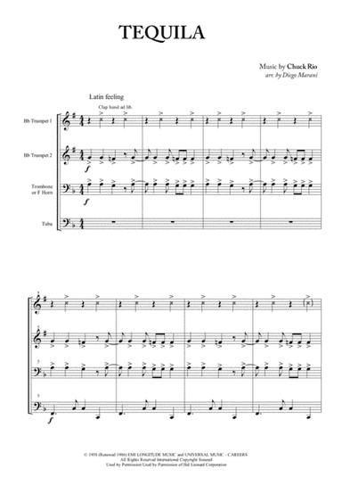 Tequila (arr. Diego Marani)