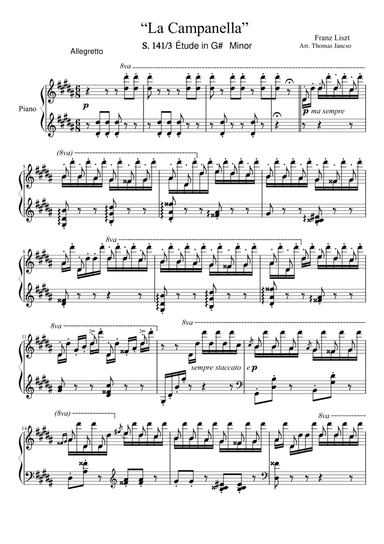 La Campanella (arr. Thomas Jancso)