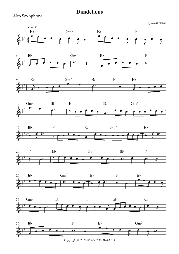 Dandelions (arr. Wesley S. SIlva)