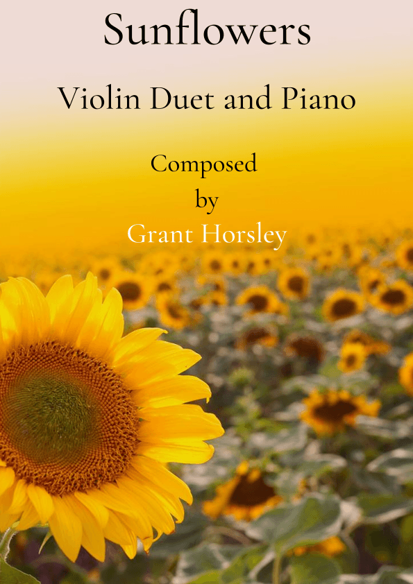 Sunflowers. Violin Duet and Piano- Intermediate