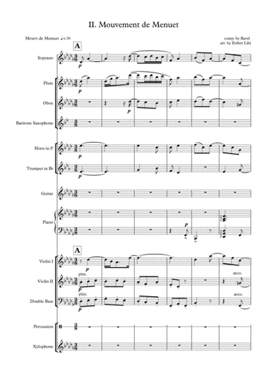 Mouvement de Menuet (arr. Esther Lihj)