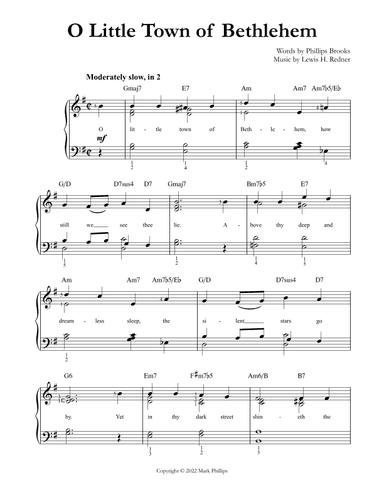 O Little Town of Bethlehem (arr. Mark Phillips)