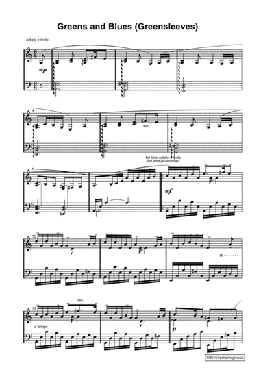 Greens and Blues (Greensleeves) (arr. Ros Harling)