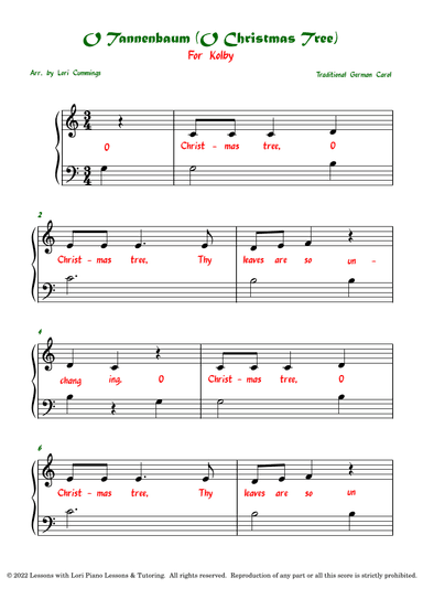 O Tannenbaum (O Christmas Tree) (arr. Lori Cummings)