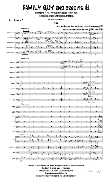 Theme From Family Guy (arr. Patrick Sheehan)