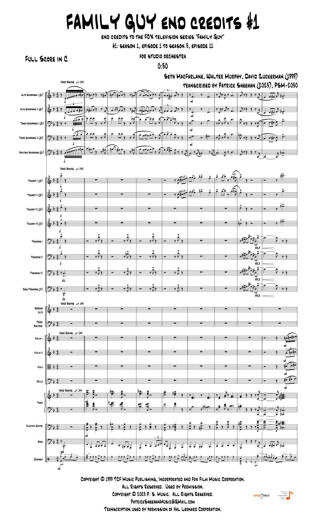Theme From Family Guy (arr. Patrick Sheehan)