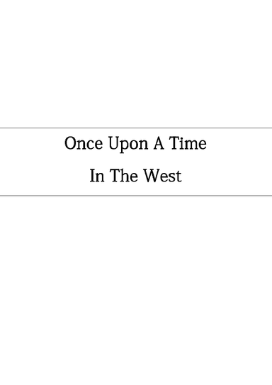 Once Upon A Time In The West (arr. Jack Capstaff)