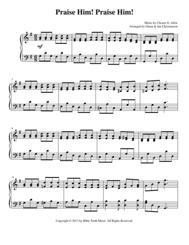 Praise Him! Praise Him! (arr. Glenn & Jan Christianson)
