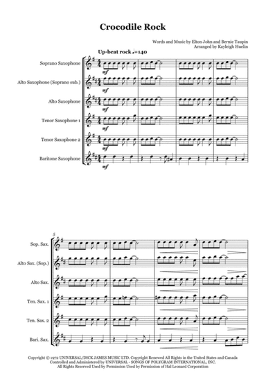 Crocodile Rock (arr. Kayleigh Huelin)