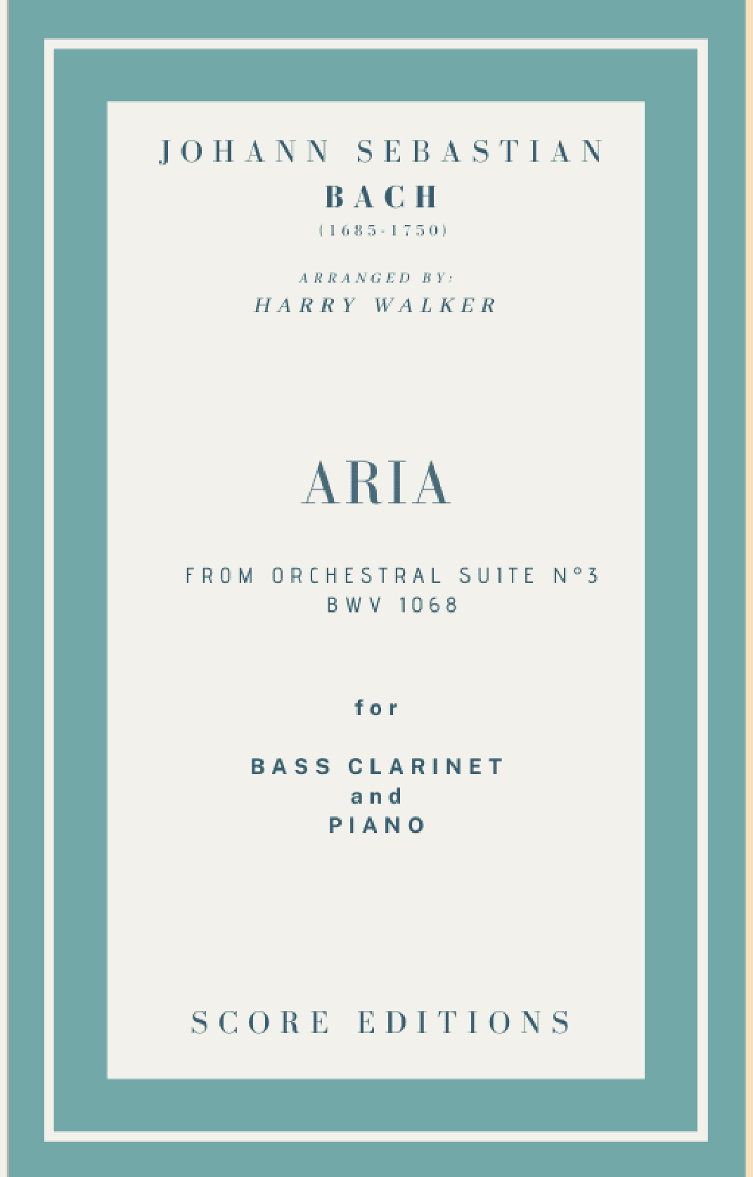 Bach Air from Suite No.3 (for Bass Clarinet and Piano) (arr. Harry Walker)