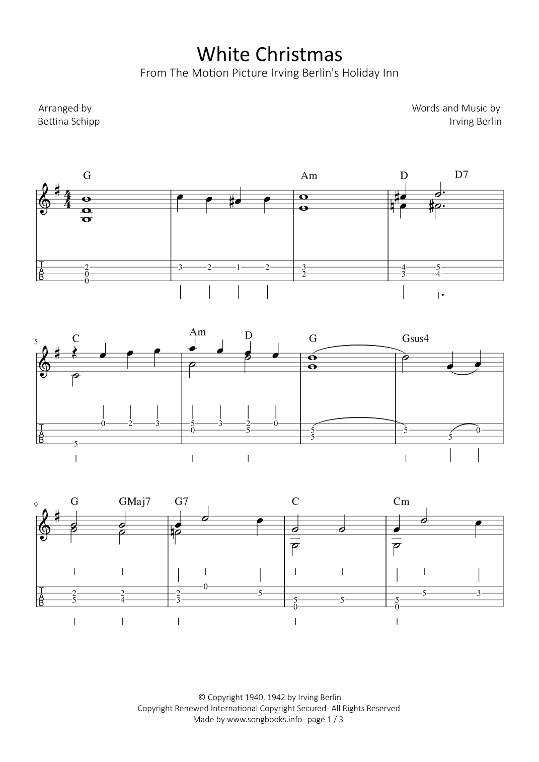 White Christmas (arr. Bettina Schipp)