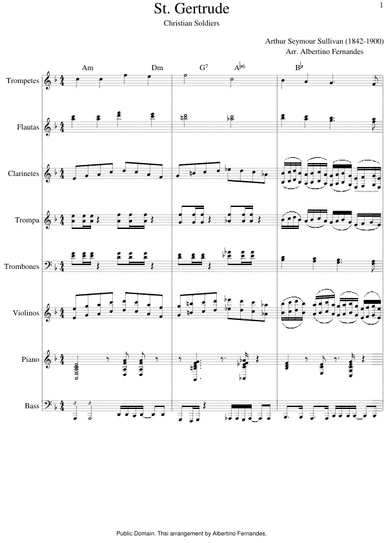 St Gertrude (Christian Soldiers) (arr. Albertino Fernandes)