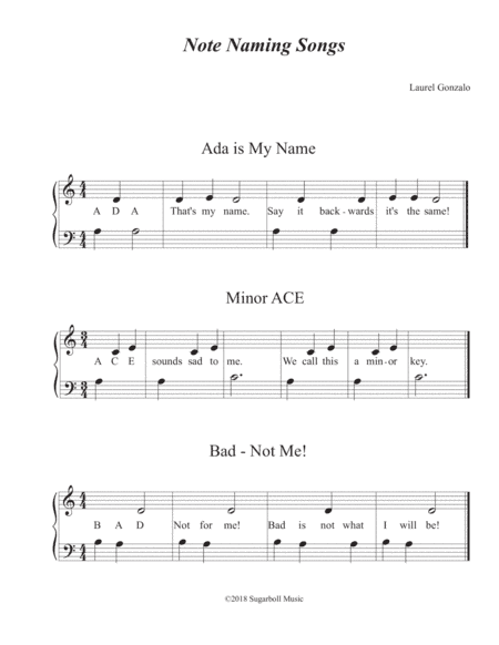 Note Naming Songs