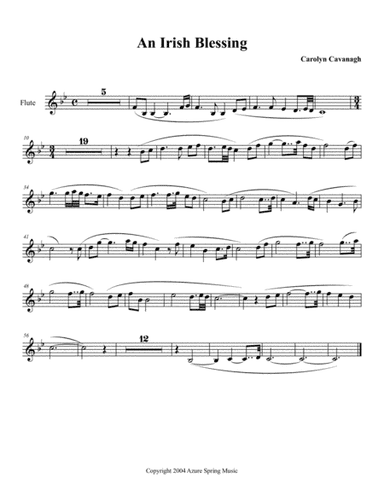 An Irish Blessing (Flute Part)