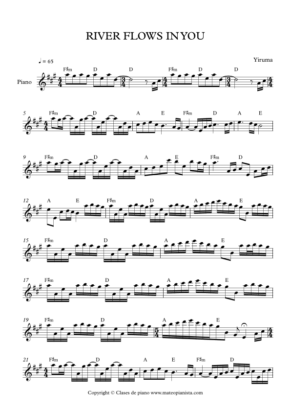 River Flows In You (arr. Mateo Aguilar)