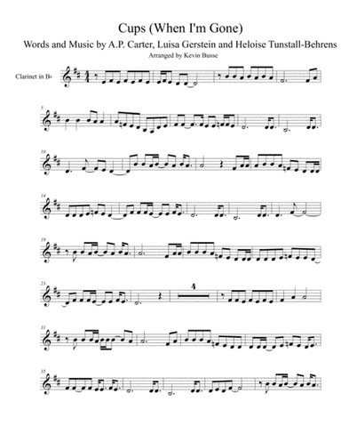 Cups (When I'm Gone) (arr. Kevin Busse)