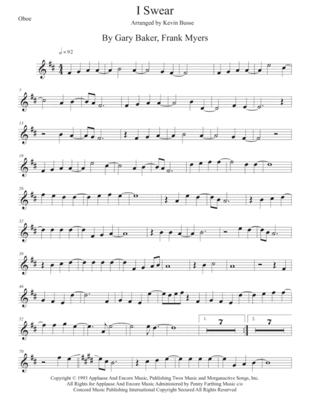 I Swear (arr. Kevin Busse)