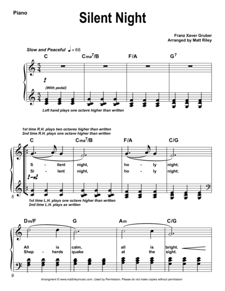 Silent Night (arr. www.mattrileymusic.com)