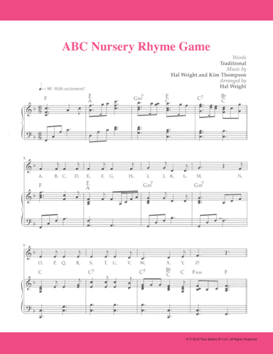 ABC Nursery Rhyme Game (arr. Hal Wright)