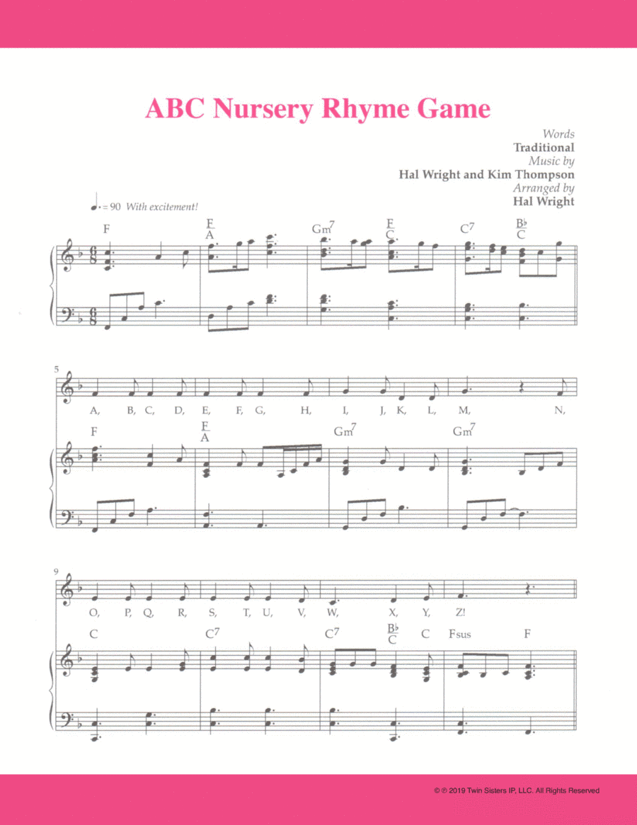 ABC Nursery Rhyme Game (arr. Hal Wright)