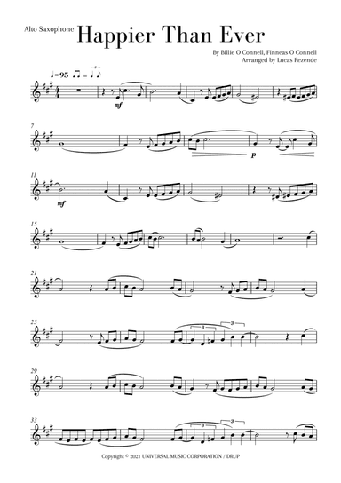 Happier Than Ever (arr. Lucas Rezende)