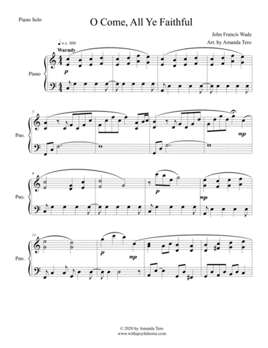 O Come, All Ye Faithful (arr. Amanda Tero)