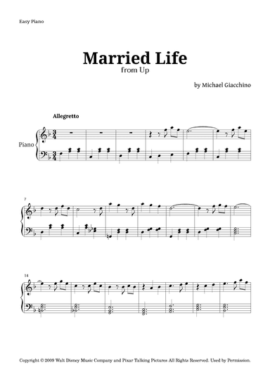 Married Life (arr. Langanho)